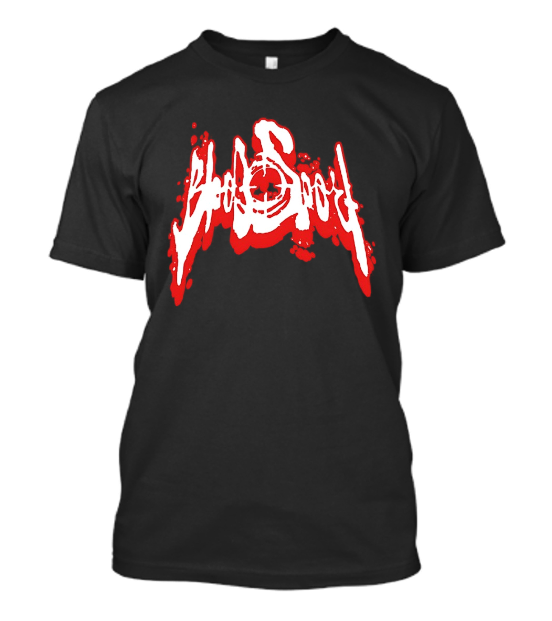 Bloodsport Distressed Font Red T-Shirt