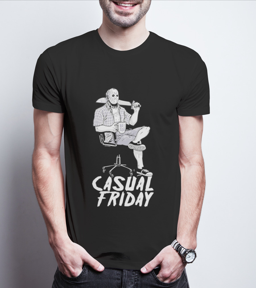 Jason Voorhees No Soi Casual Friday The 13th T-Shirt