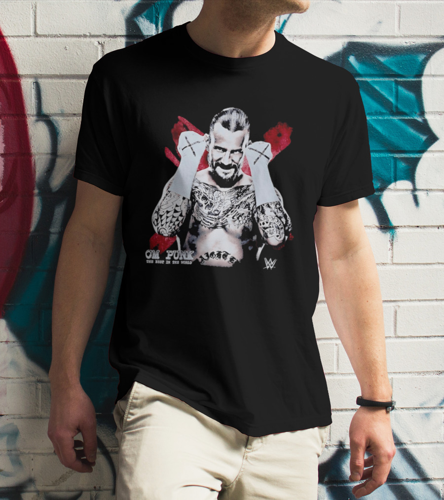 CM Punk Best In The World WWE Wrestling Icon Tattoo T-Shirt