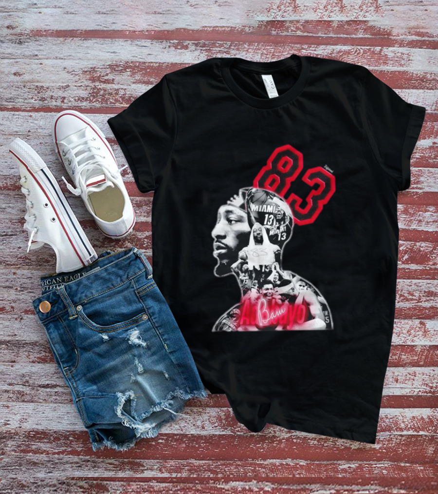 Bam Adebayo 83 Miami Heat 13 NBA Basketball T-Shirt