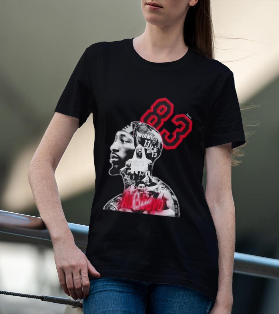 Bam Adebayo 83 Miami Heat 13 NBA Basketball T-Shirt