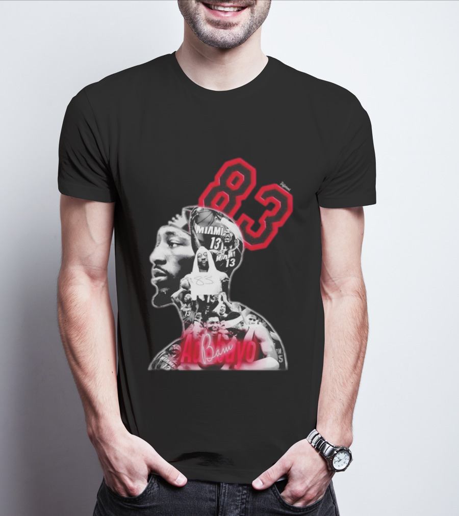 Bam Adebayo 83 Miami Heat 13 NBA Basketball T-Shirt