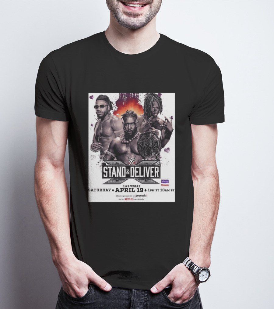 Trick Williams Jevon Evans WWE Stand And Deliver Las Vegas April 19 2025 Event T-Shirt