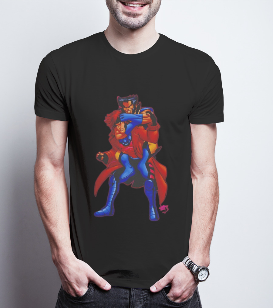Gambit Remy LeBeau Wolverine Logan X Men Marvel Heroes T-Shirt