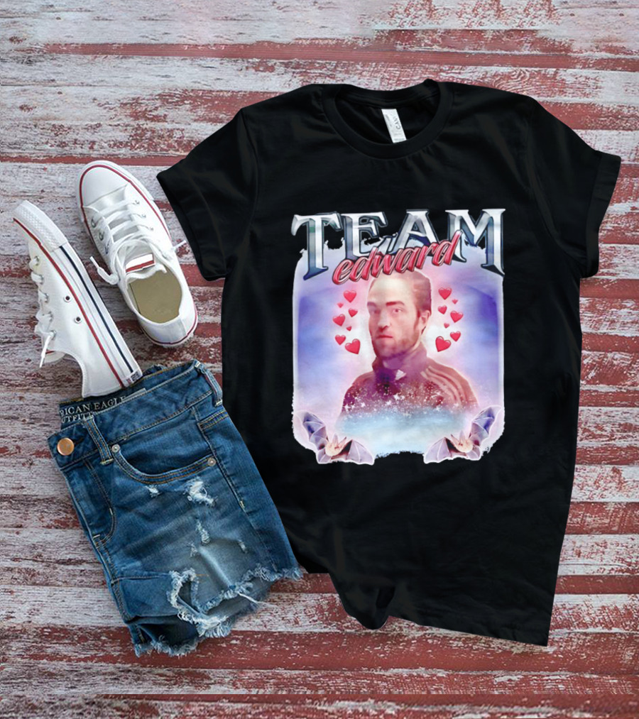 Team Edward Cullen Twilight Saga Heart Vampires T-Shirt