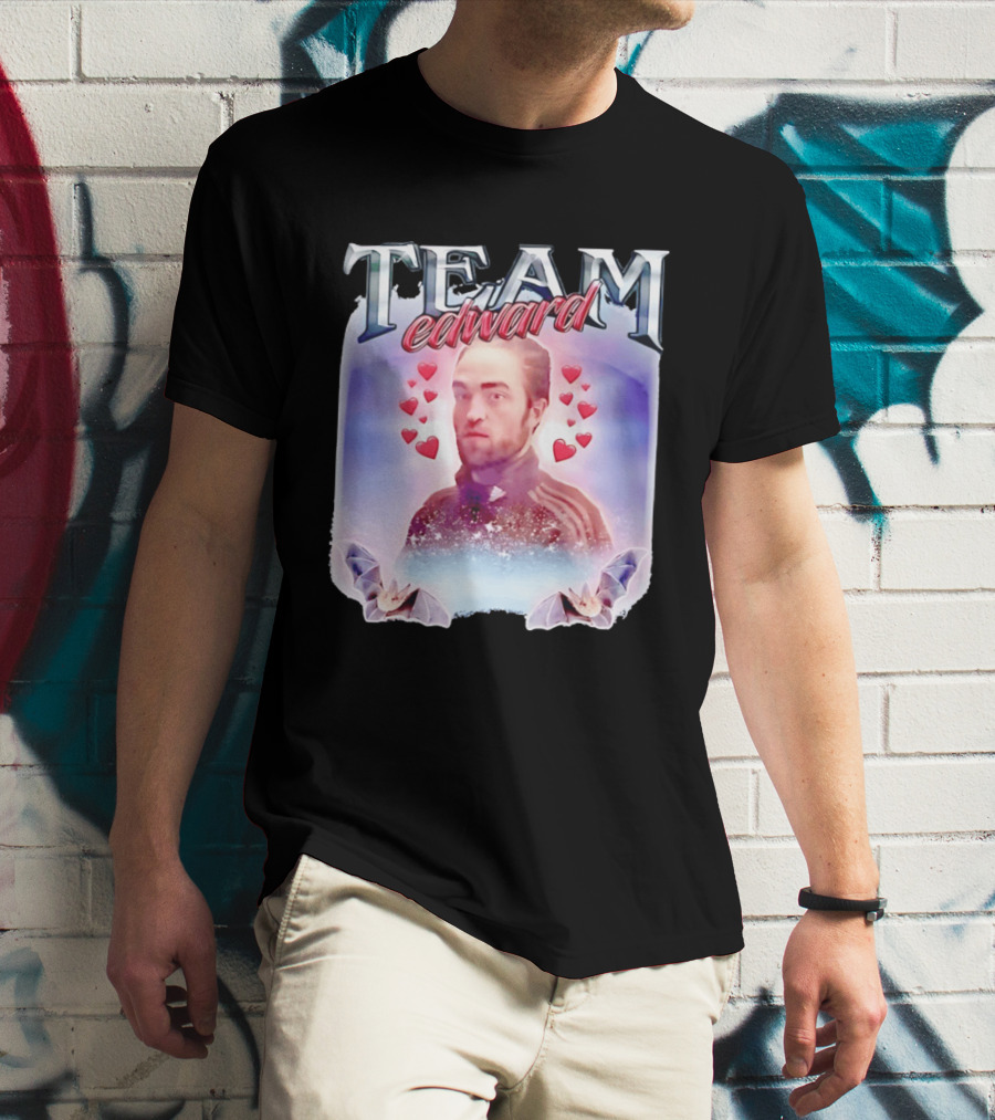 Team Edward Cullen Twilight Saga Heart Vampires T-Shirt