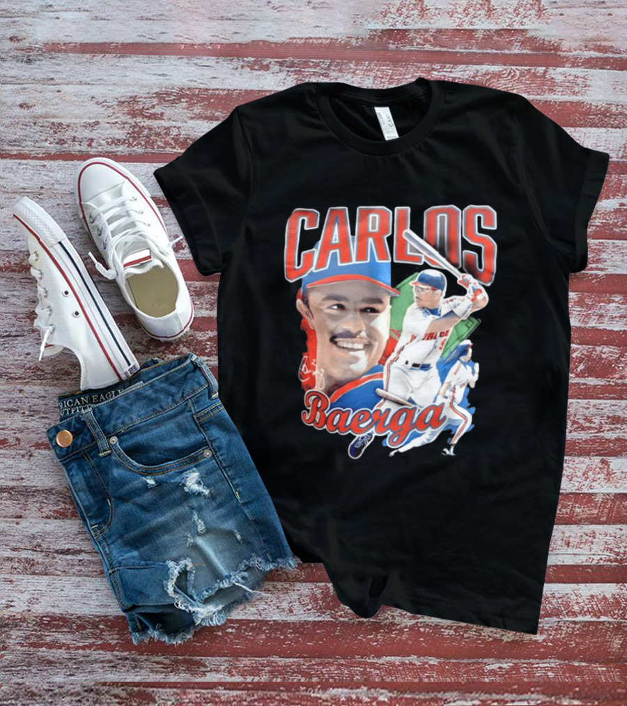 Carlos Baerga Cleveland Indians Baseball Player Print T-Shirt