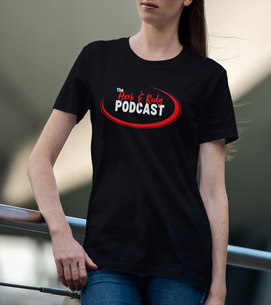 The Herb And Rudy Podcast Red Swirl T-Shirt