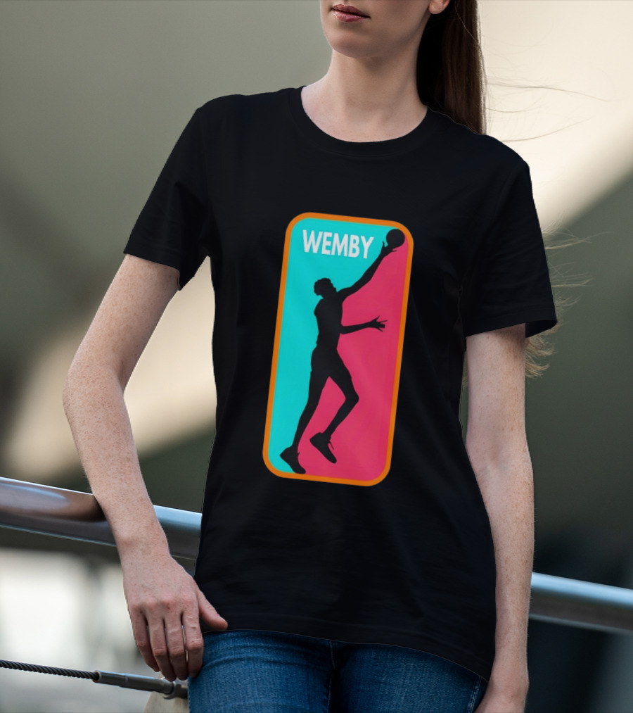 Victor Wembanyama Wemby Silhouette San Antonio Spurs NBA Basketball T-Shirt