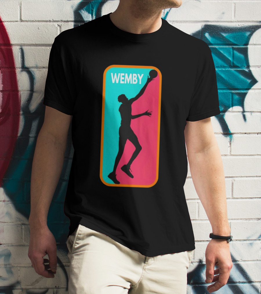 Victor Wembanyama Wemby Silhouette San Antonio Spurs NBA Basketball T-Shirt