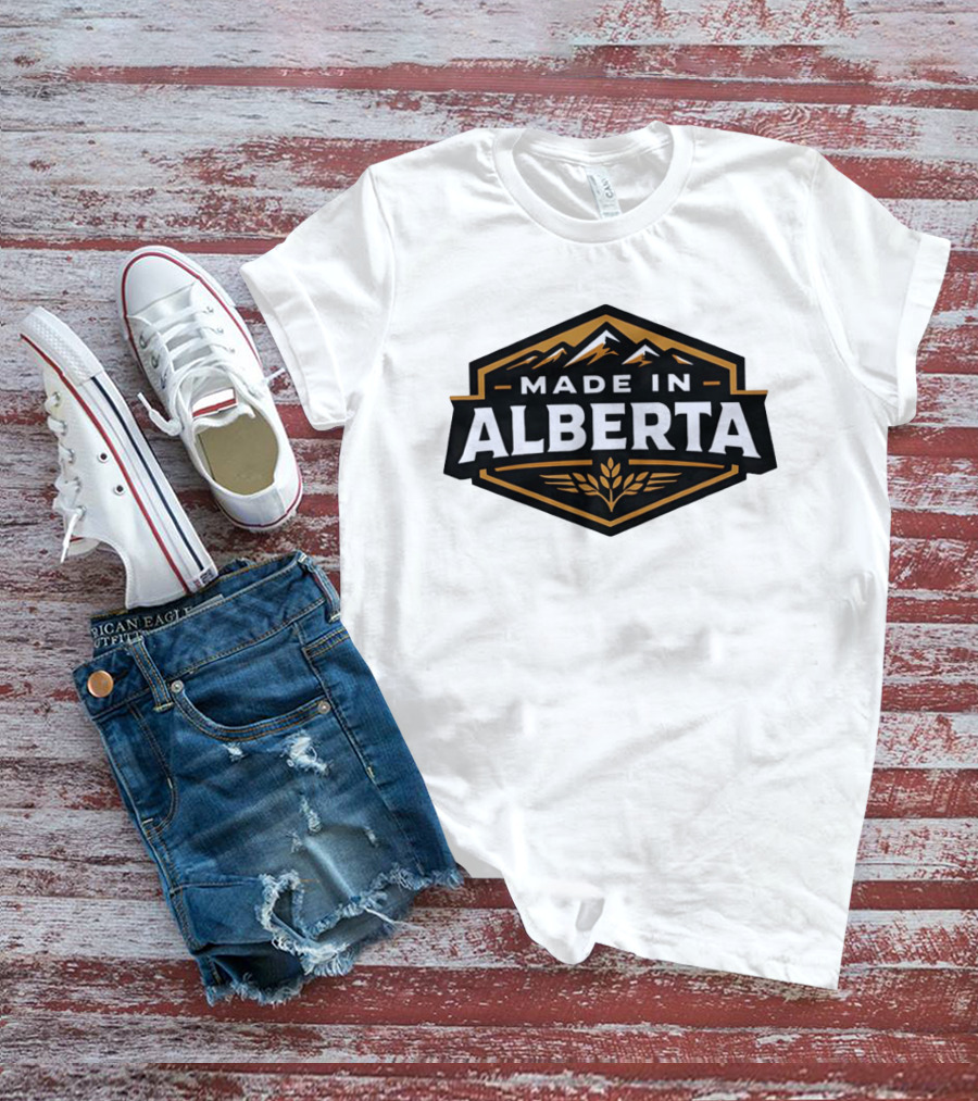 Made In Alberta Canadian Rockies Wheat T-Shirt