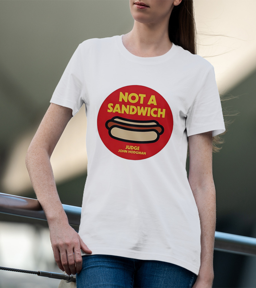 Not A Sandwich Judge John Hodgman Hot Dog Debate Red T-Shirt