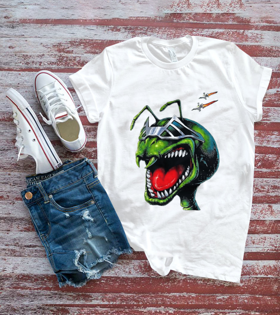 Hellstar Anthony Edwards Ant Man Alien Creature With Sunglasses And Spacecrafts T-Shirt