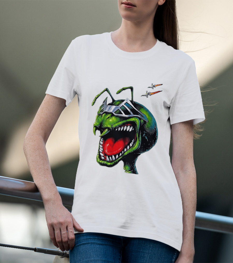 Hellstar Anthony Edwards Ant Man Alien Creature With Sunglasses And Spacecrafts T-Shirt
