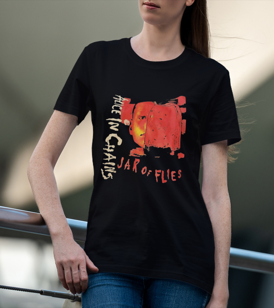 Alice In Chains Jar Of Flies Album Art Face T-Shirt