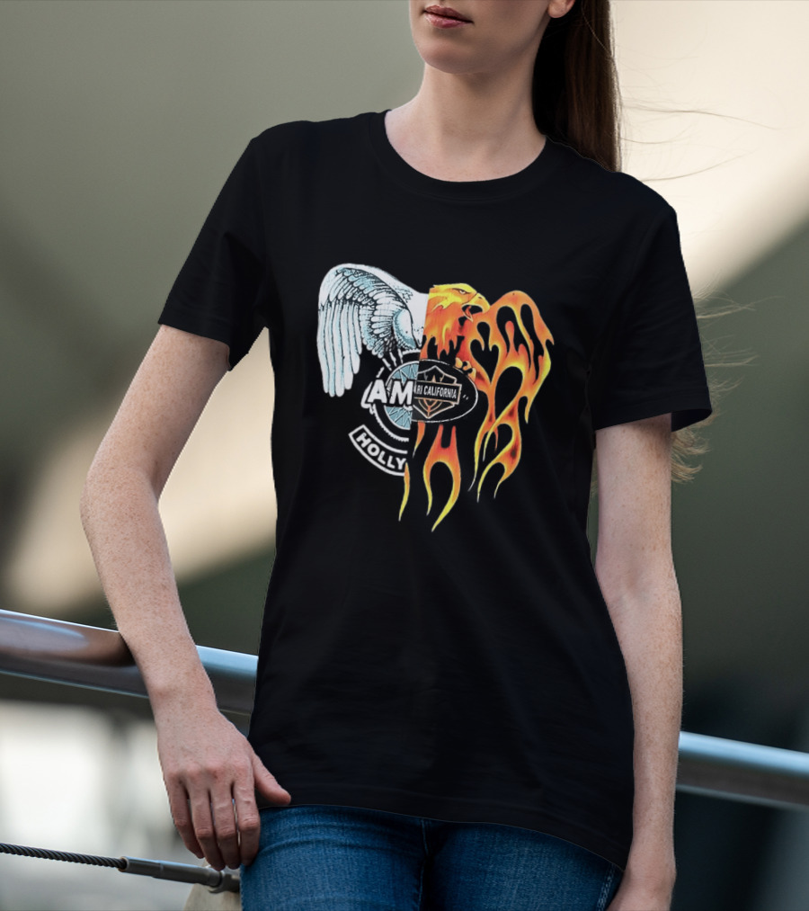 AMIRI Hollywood Spliced Eagle Fire Wing T-Shirt