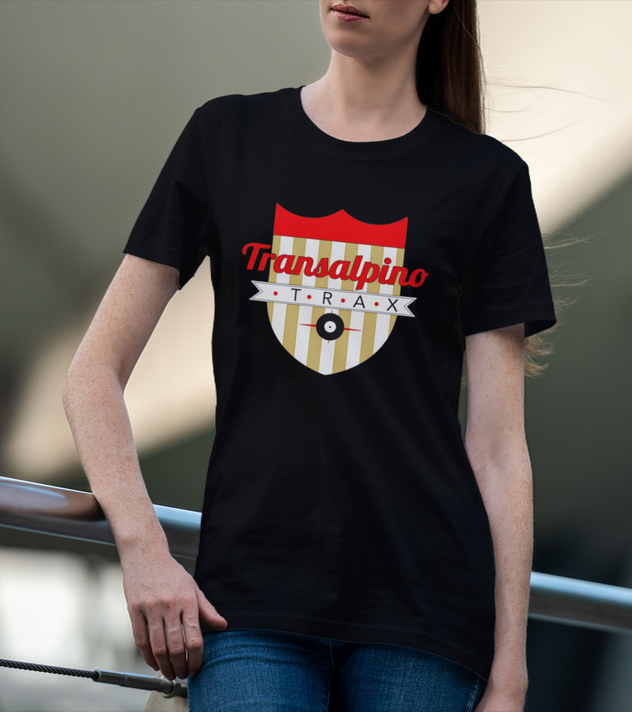 Transalpino Trax Shield Stripes And Record T-Shirt