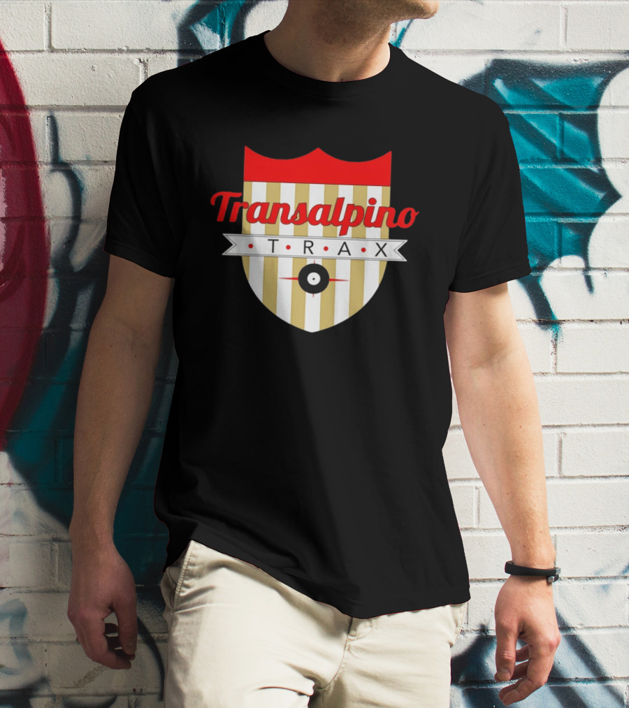 Transalpino Trax Shield Stripes And Record T-Shirt