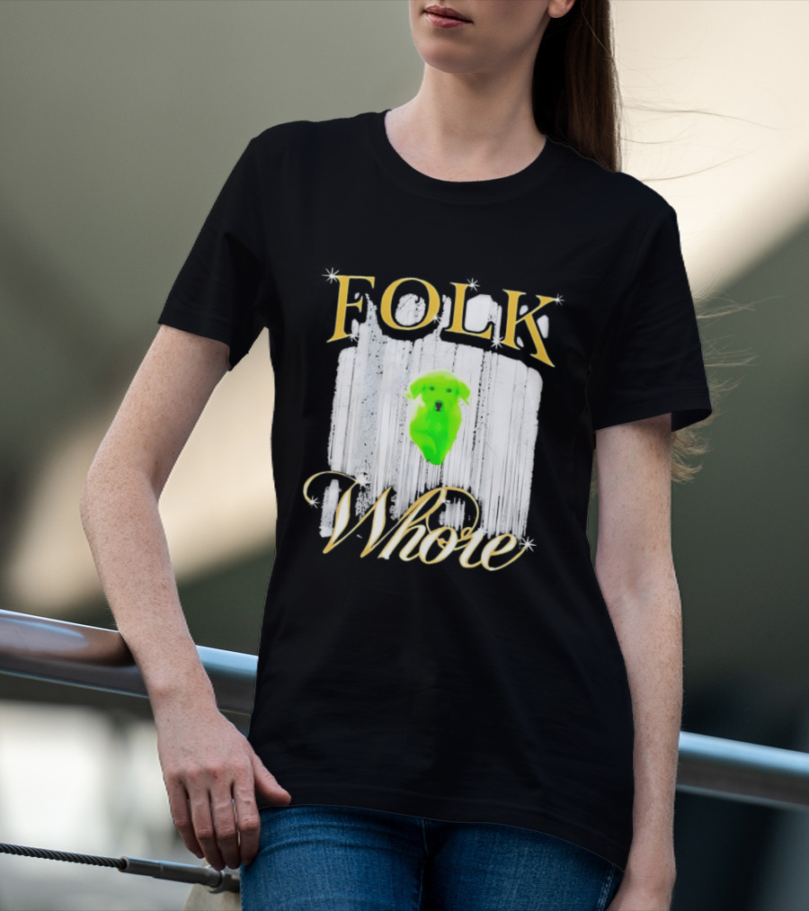 Green Dog Folk Whore T-Shirt