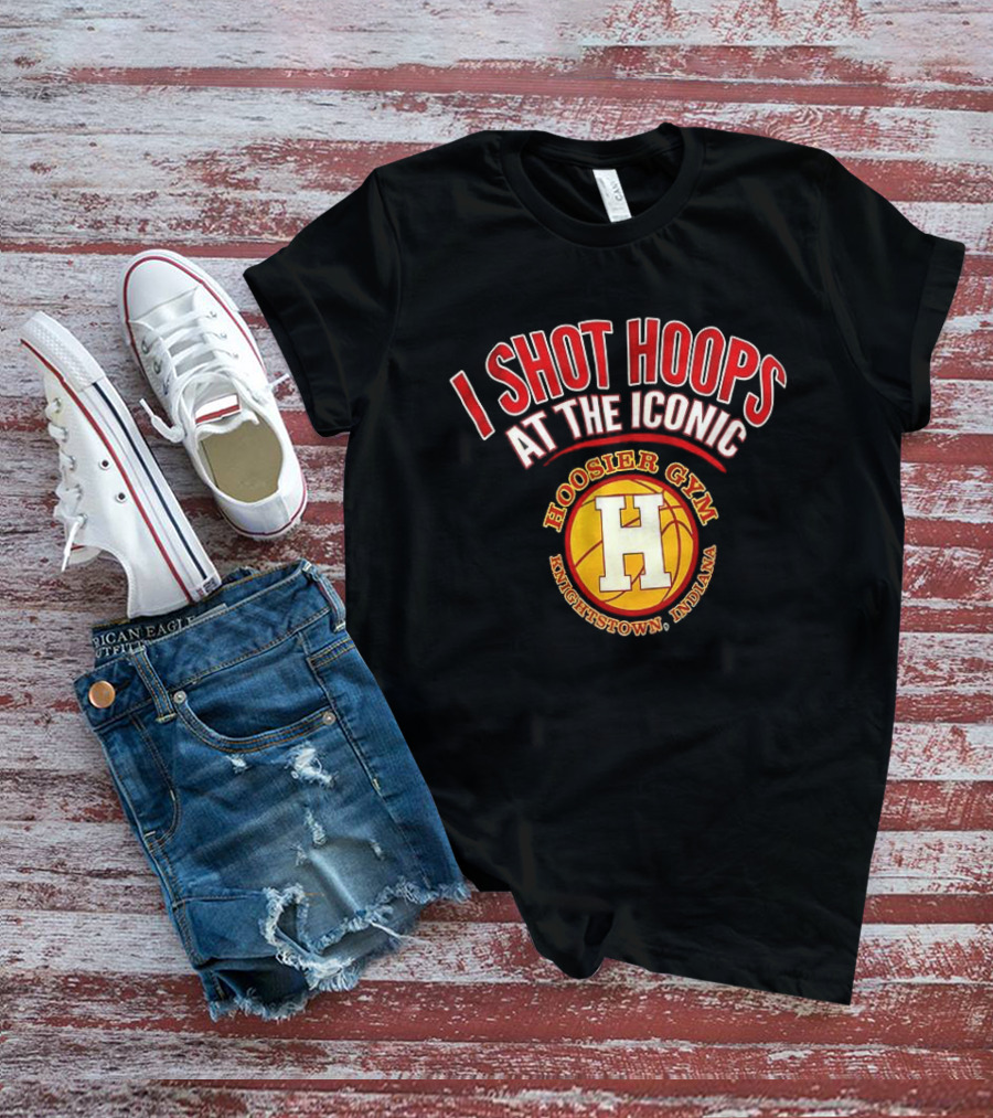 I Shot Hoops At The Iconic Hoosier Gym Knightstown Indiana T-Shirt