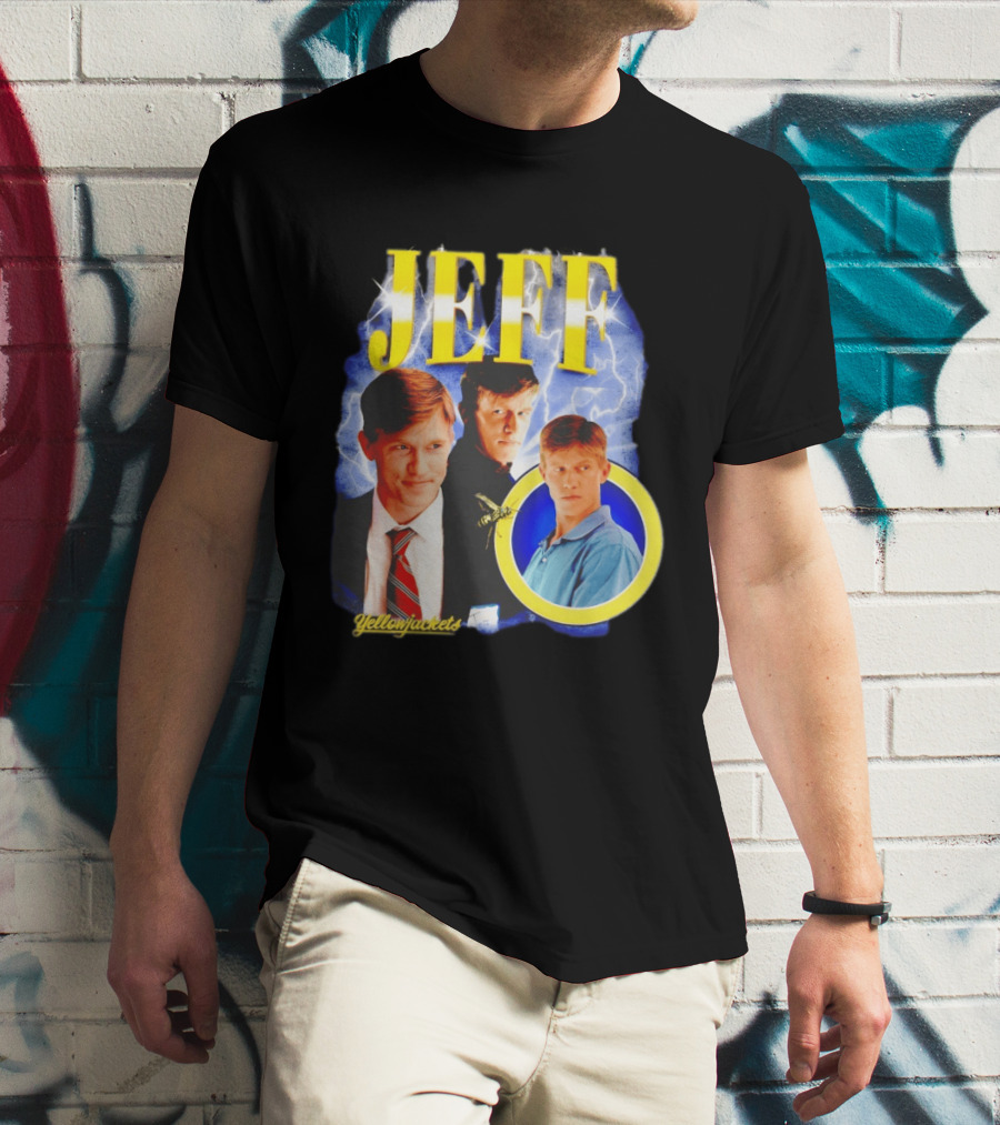 Jeff Yellowjackets Lightning Blue T-Shirt