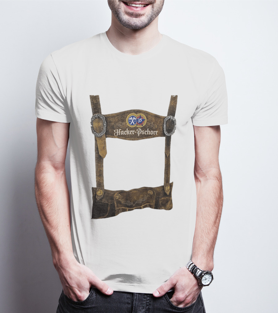 Hacker Pschorr Lederhosen Oktoberfest Beer Festival Bavarian Costume T-Shirt