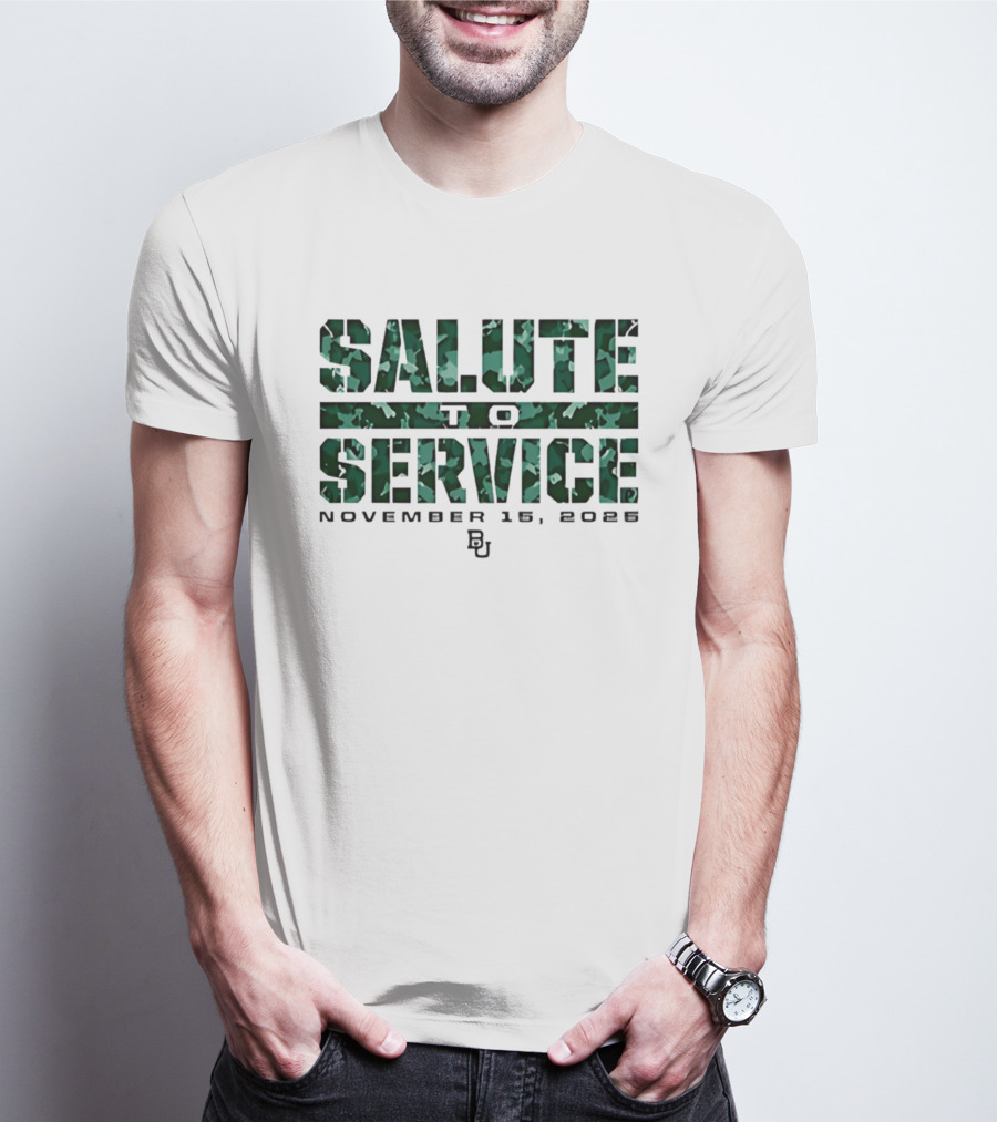 Baylor Bears Salute To Service November 18 2023 BU T-Shirt