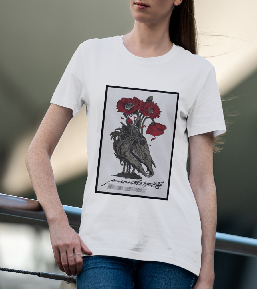Poison The Well US 2026 Shows Skull Poppies T-Shirt