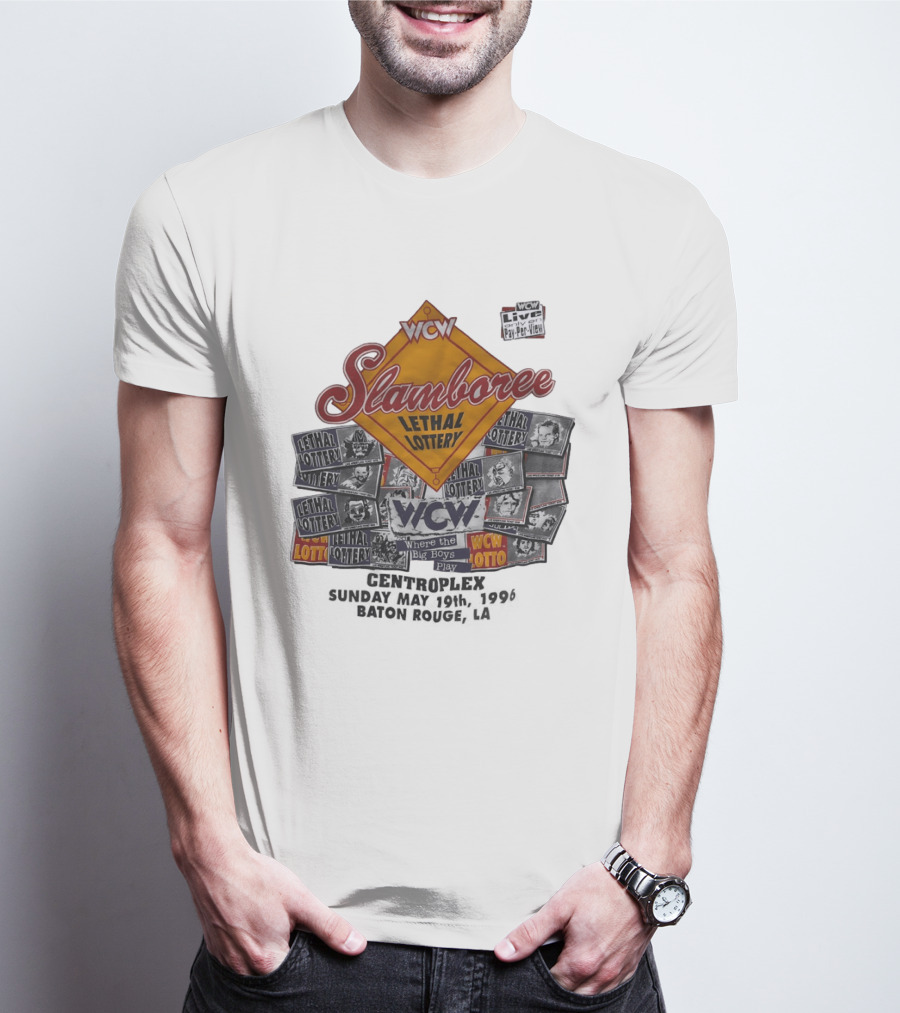 WCW Slamboree 1996 Lethal Lottery Where The Big Boys Play T-Shirt