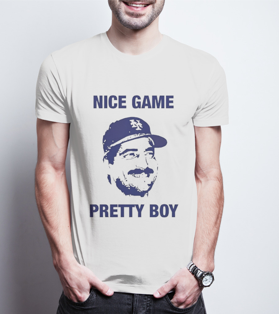 Nice Game Pretty Boy Keith Hernandez New York Mets Villain Line T-Shirt