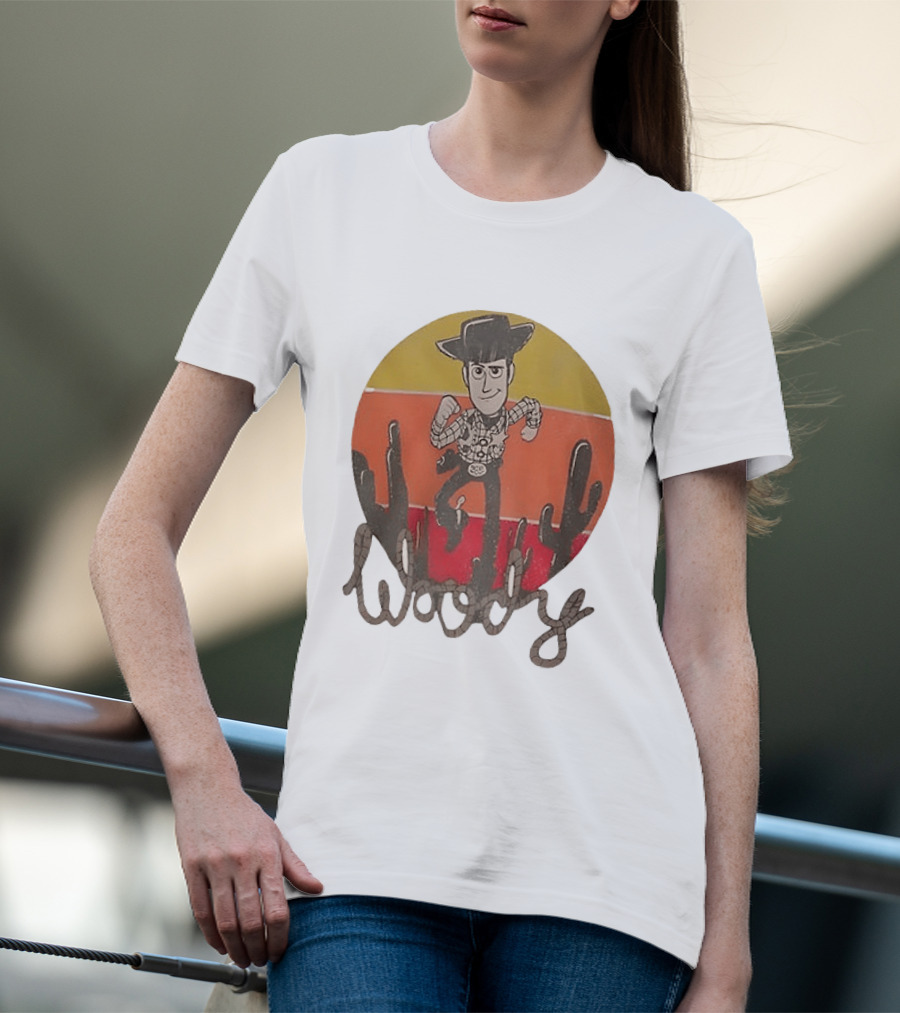 Woody Desert Cactus Scene Toy Story T-Shirt