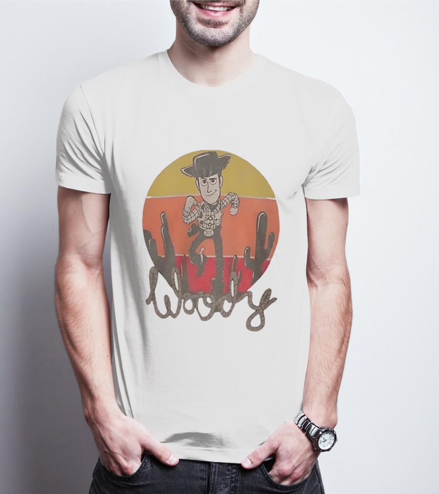 Woody Desert Cactus Scene Toy Story T-Shirt