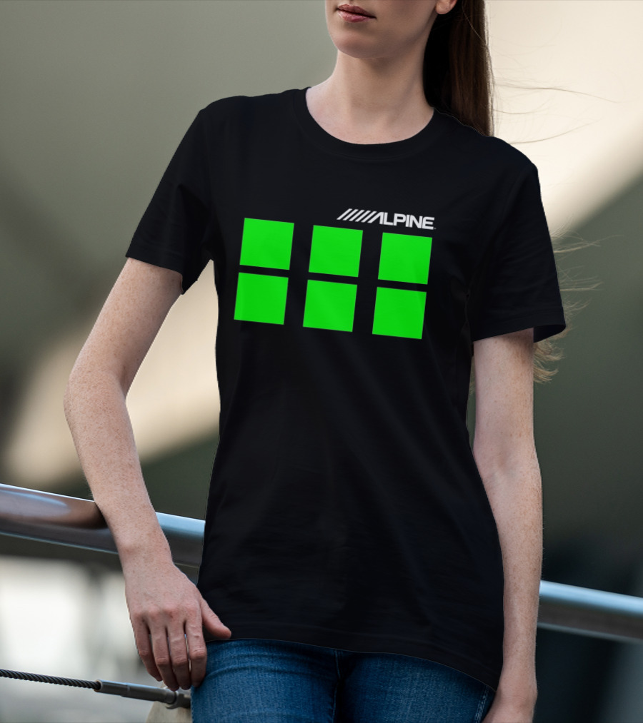 Alpine Audio Green Panel Blocks T-Shirt