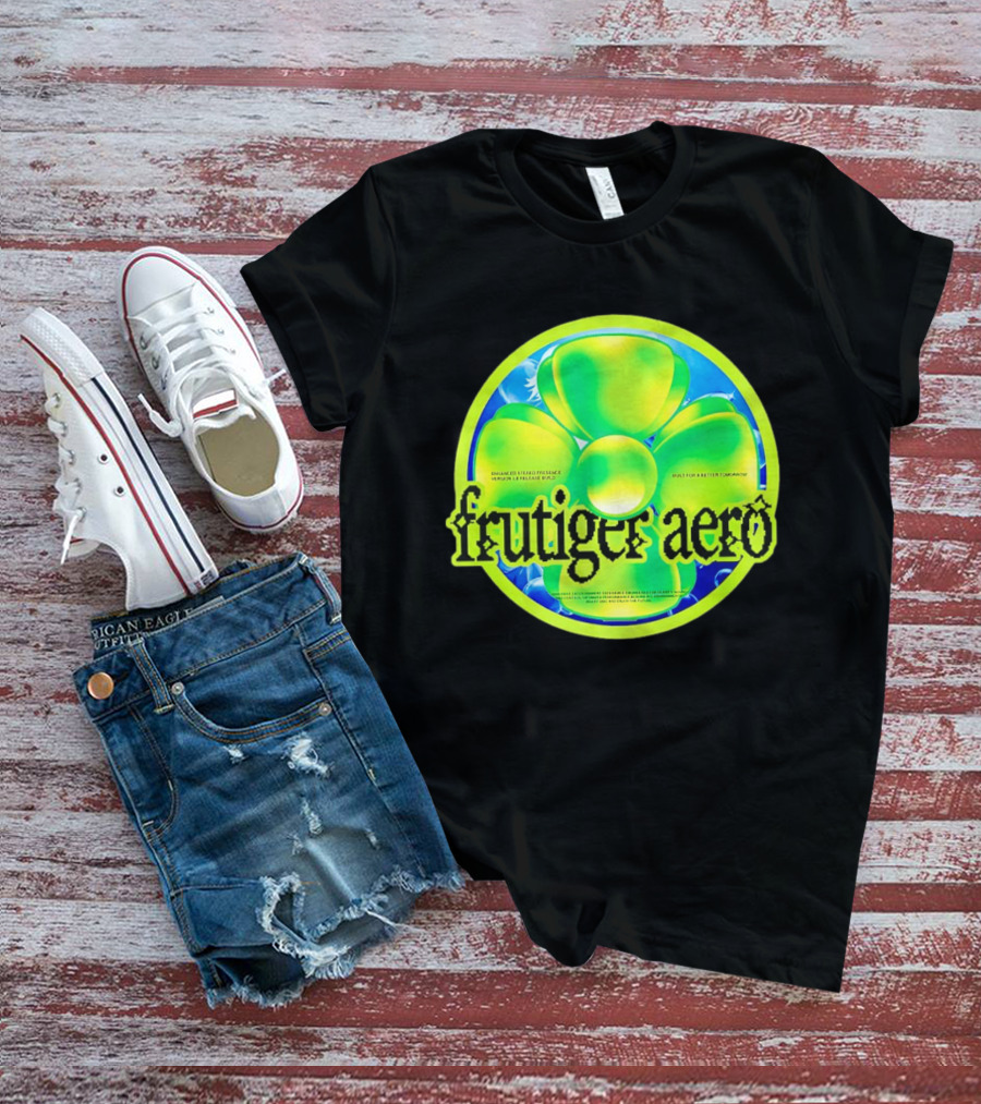 Frutiger Aero Psychedelic Neon Flower T-Shirt