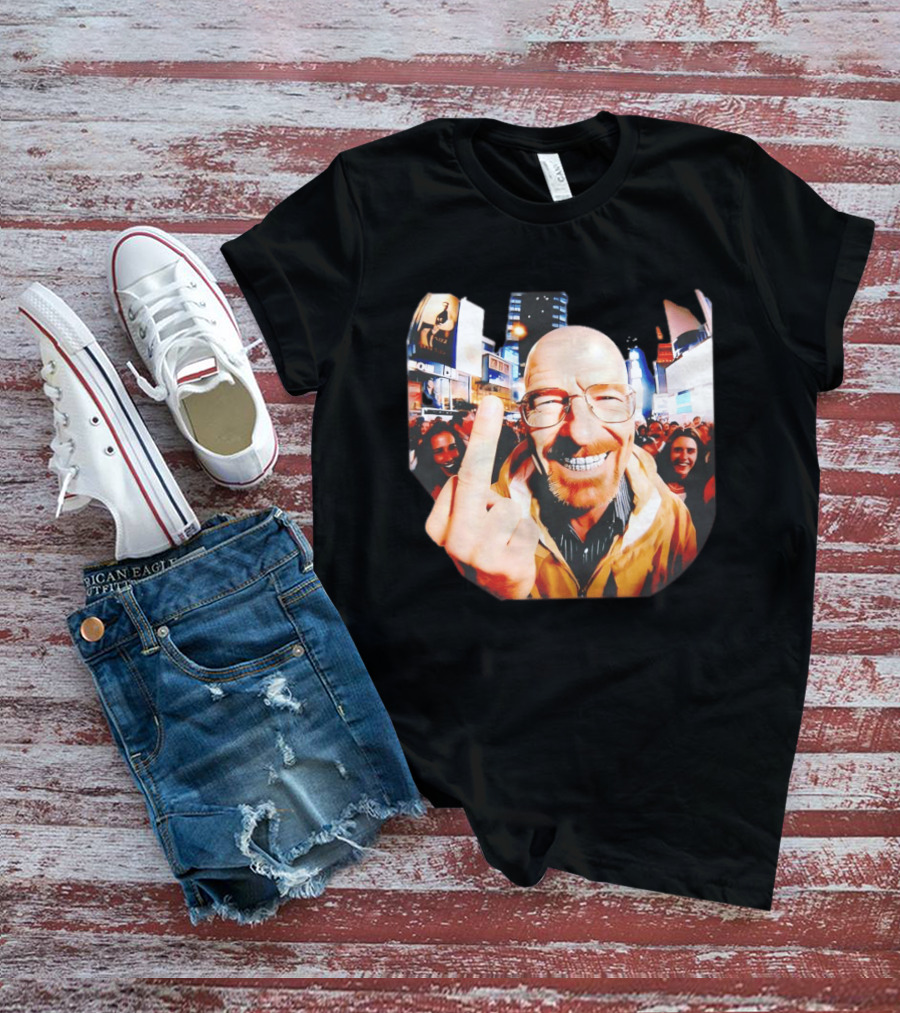 Breaking Bad Walter White Iconic Gesture In Urban Setting T-Shirt
