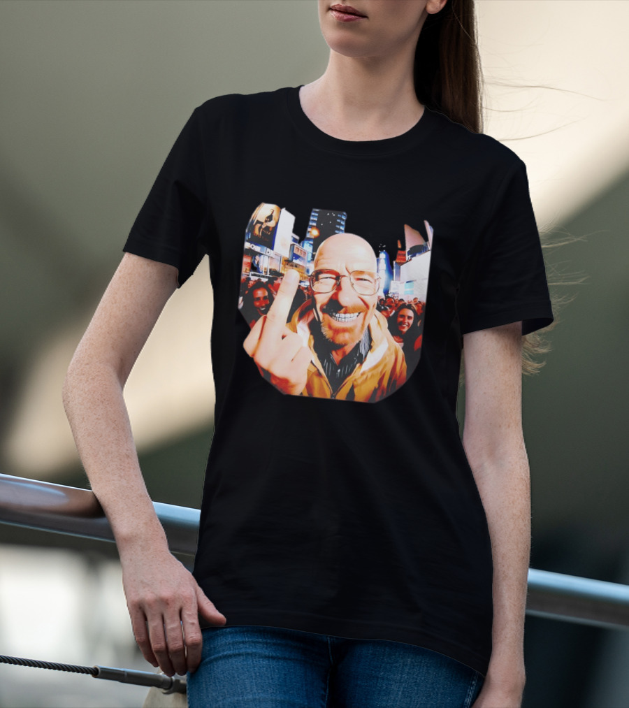 Breaking Bad Walter White Iconic Gesture In Urban Setting T-Shirt