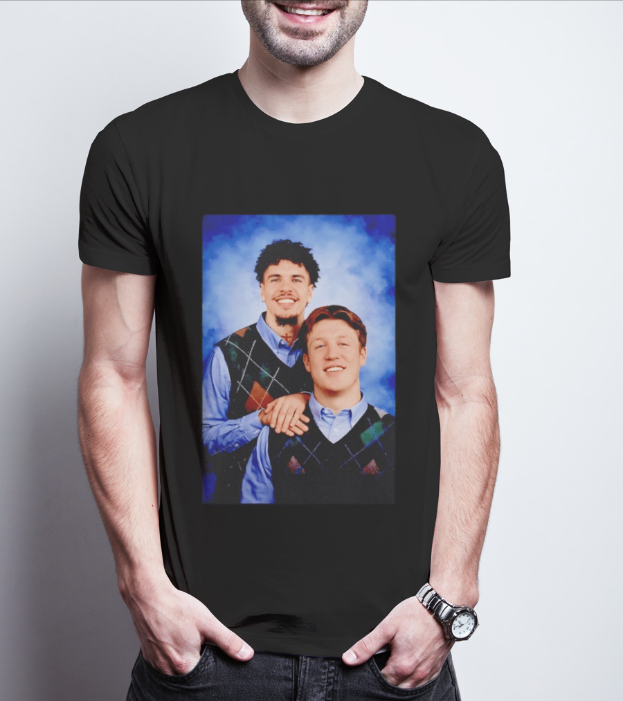 Jared Goff Amon Ra St Brown Step Brothers Detroit Lions T-Shirt