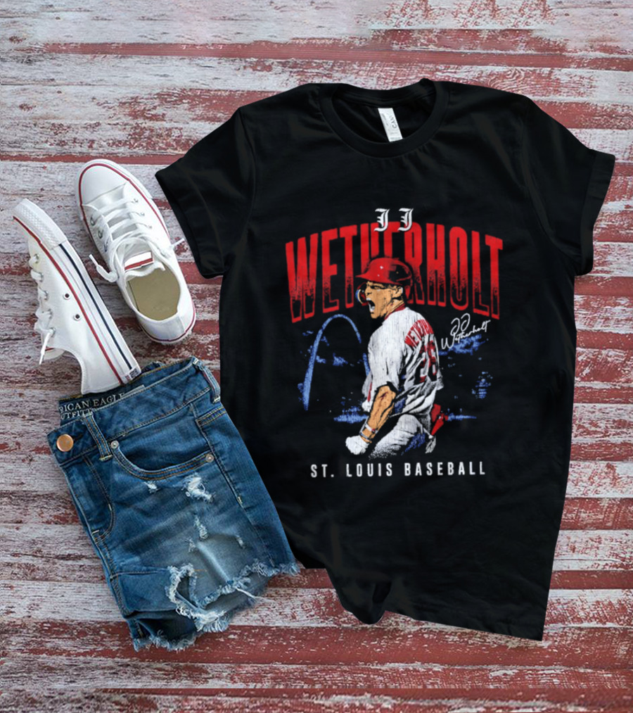 JJ Wetherholt St Louis Baseball Arch 32 T-Shirt