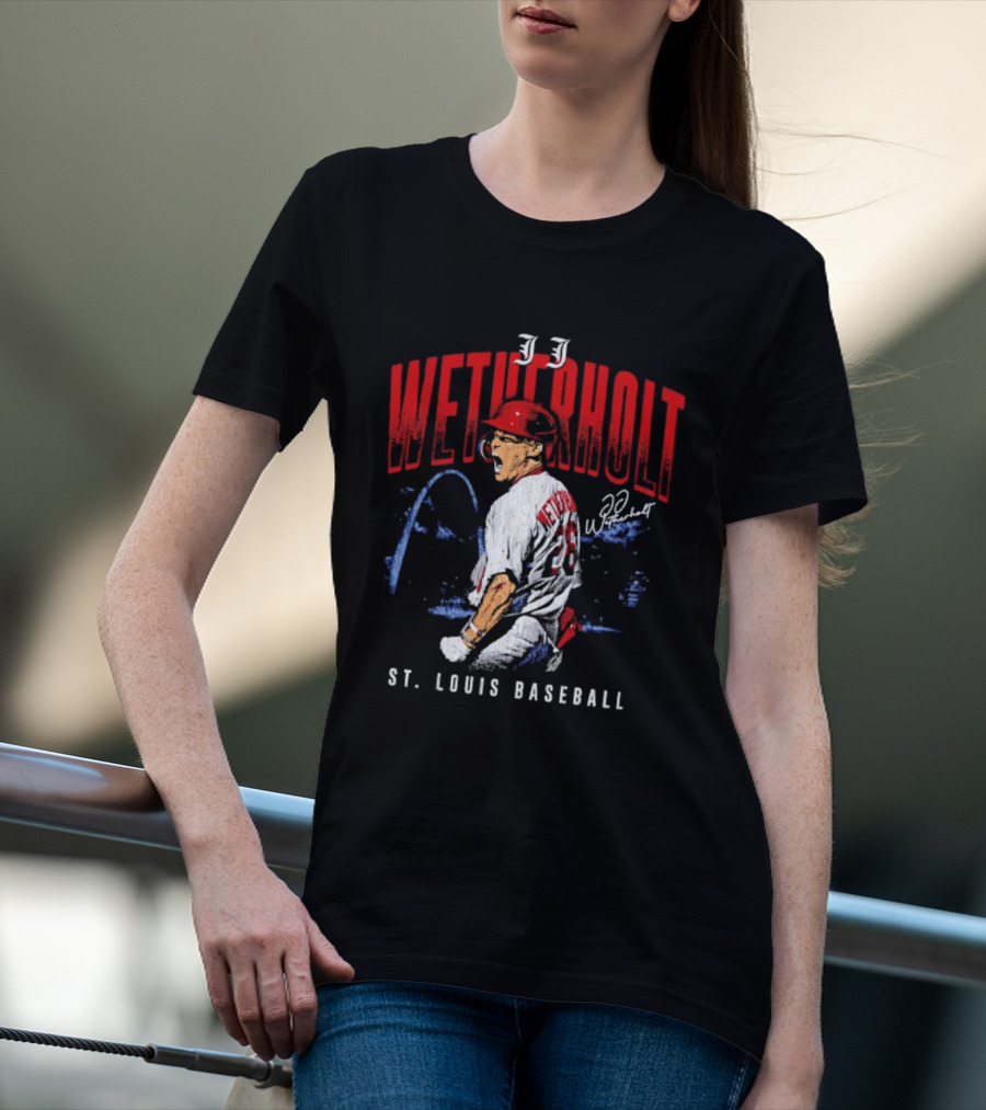 JJ Wetherholt St Louis Baseball Arch 32 T-Shirt