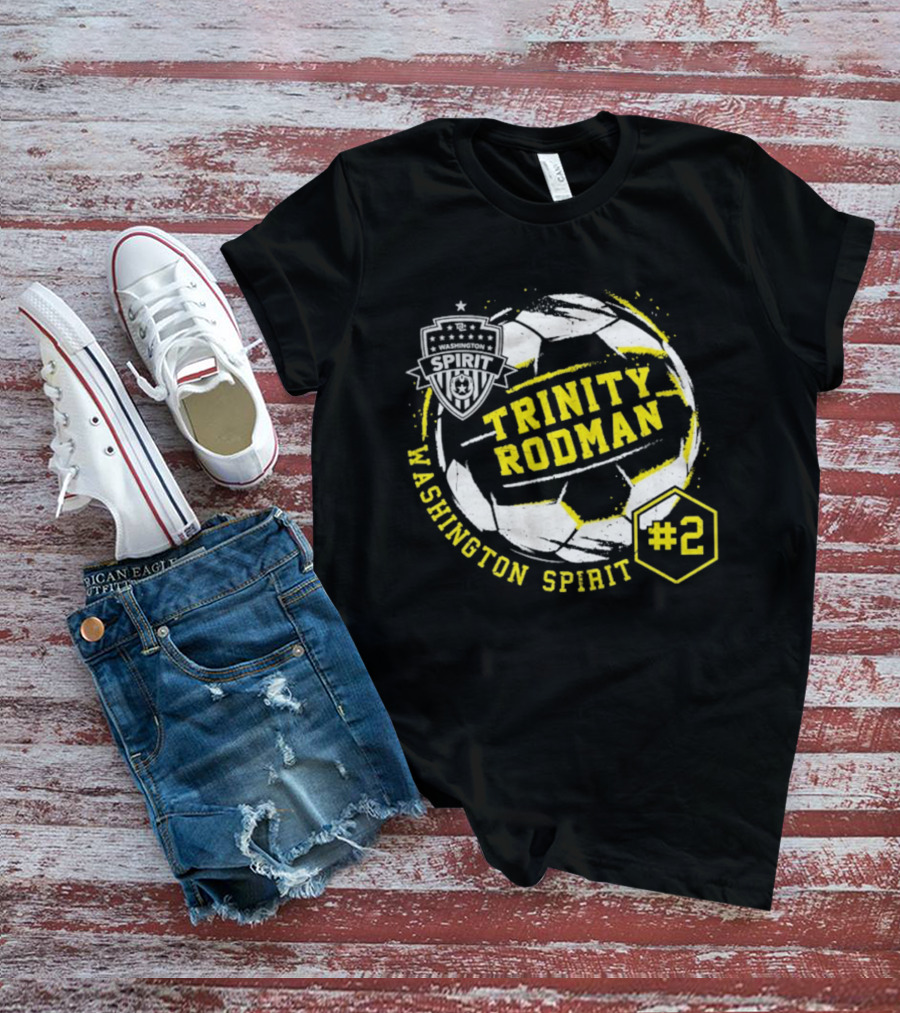 Trinity Rodman Washington Spirit Soccer Ball #2 T-Shirt