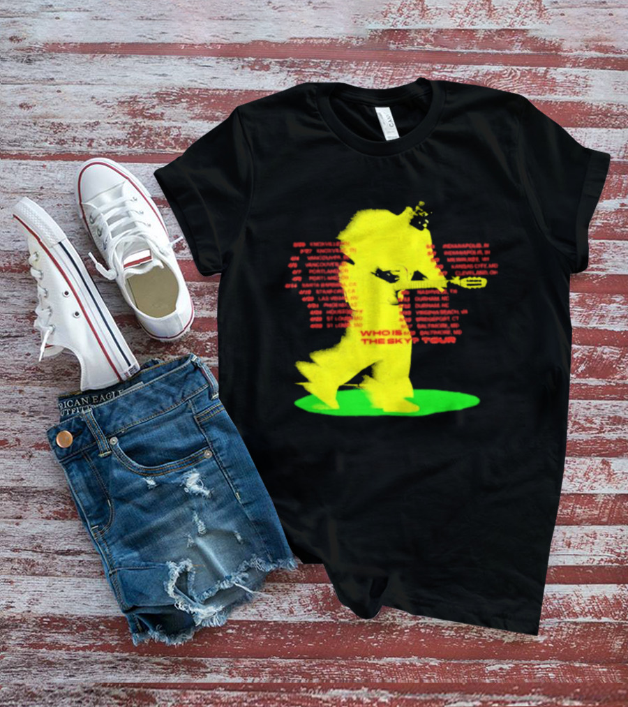 Who Is The Sky Tour With Astronaut Silhouette And Tour Dates T-Shirt