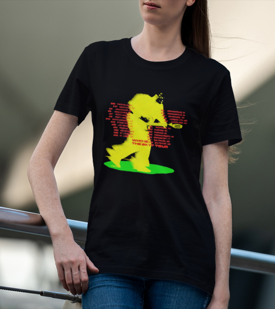 Who Is The Sky Tour With Astronaut Silhouette And Tour Dates T-Shirt