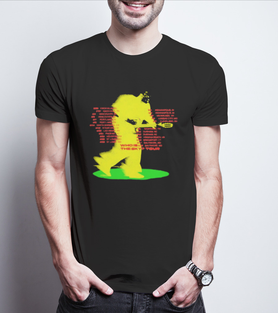 Who Is The Sky Tour With Astronaut Silhouette And Tour Dates T-Shirt