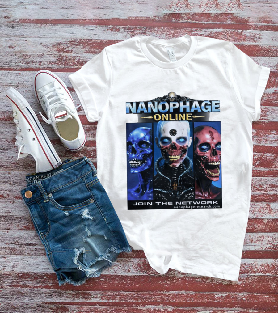 Nanophage Online Join The Network Nanophageresearch.com T-Shirt
