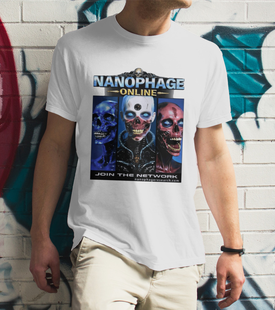 Nanophage Online Join The Network Nanophageresearch.com T-Shirt