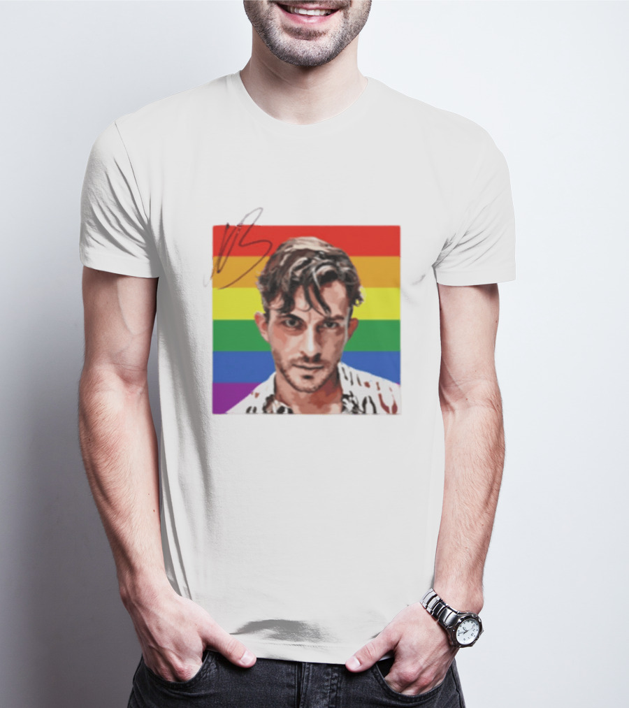 Jonathan Bailey LGBTQ+ Rainbow T-Shirt