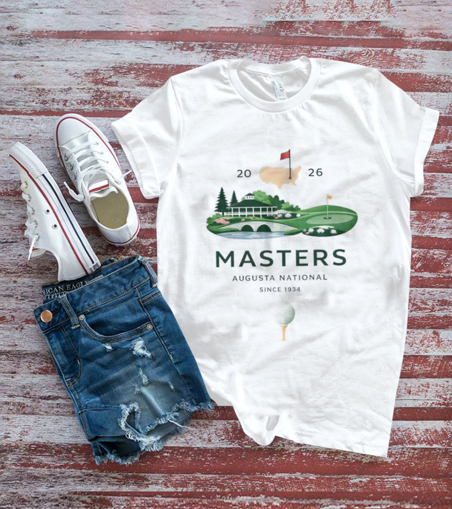 Masters 2026 Augusta National Golf Scenic Souvenir T-Shirt
