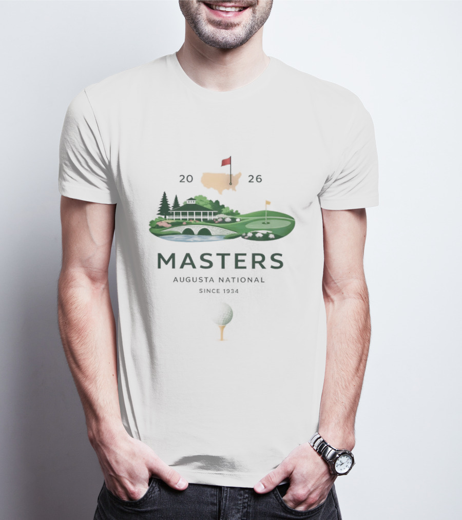 Masters 2026 Augusta National Golf Scenic Souvenir T-Shirt