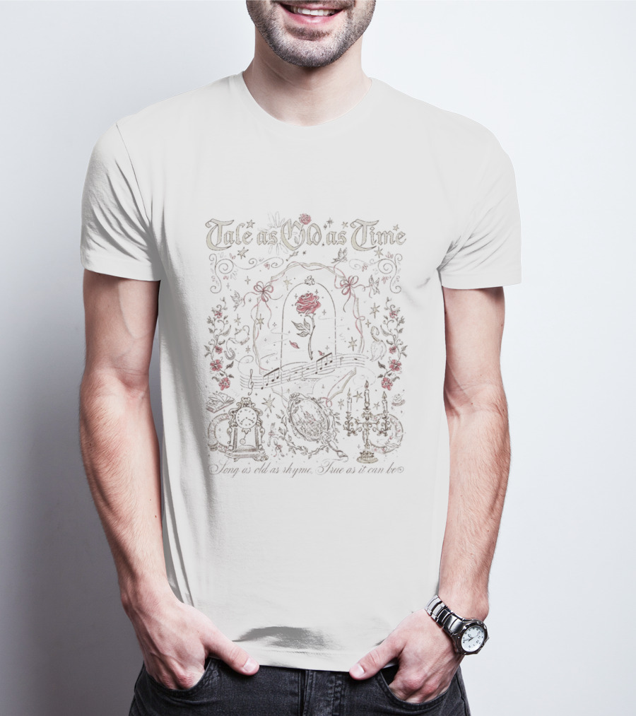 Tale As Old As Time Enchanted Rose And Melody T-Shirt