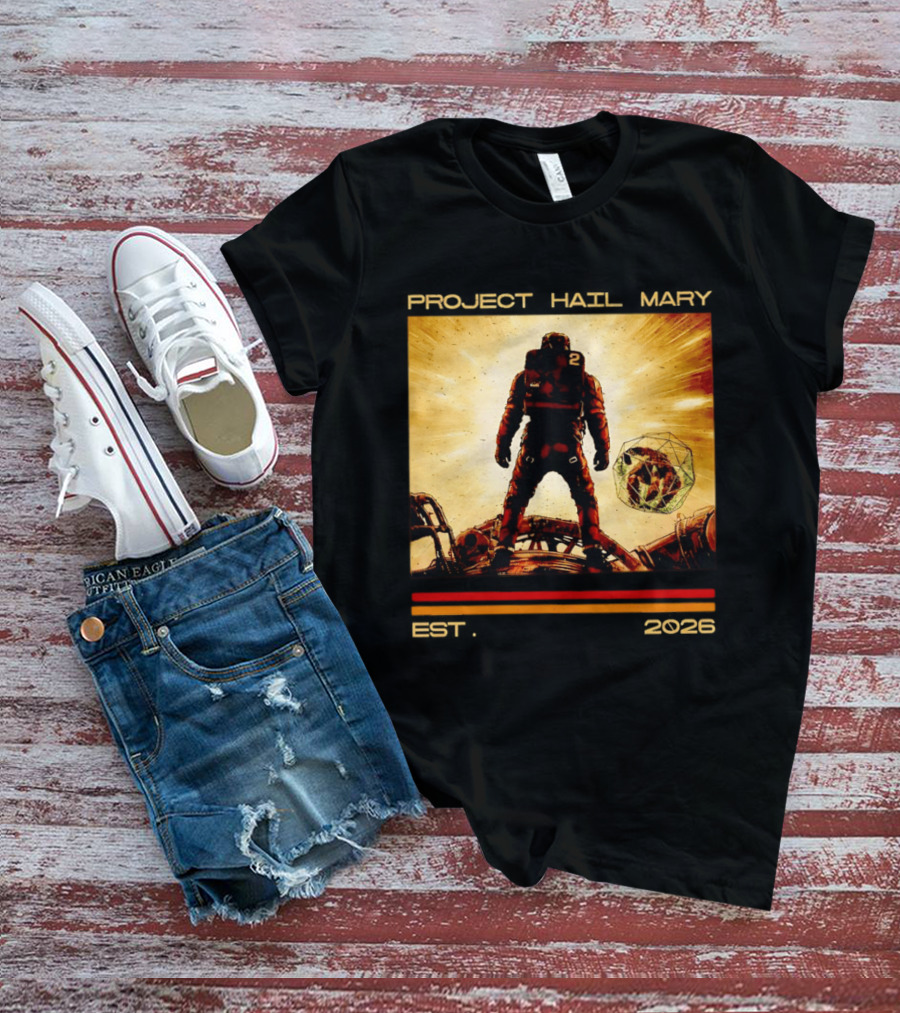 Andy Wei Project Hail Mary 2 Astronaut Est 2026 T-Shirt